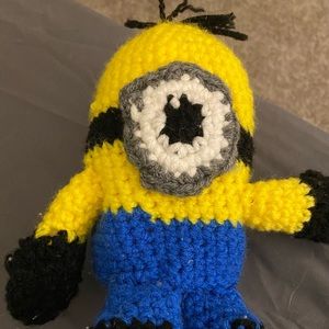 Handmade crochet minion